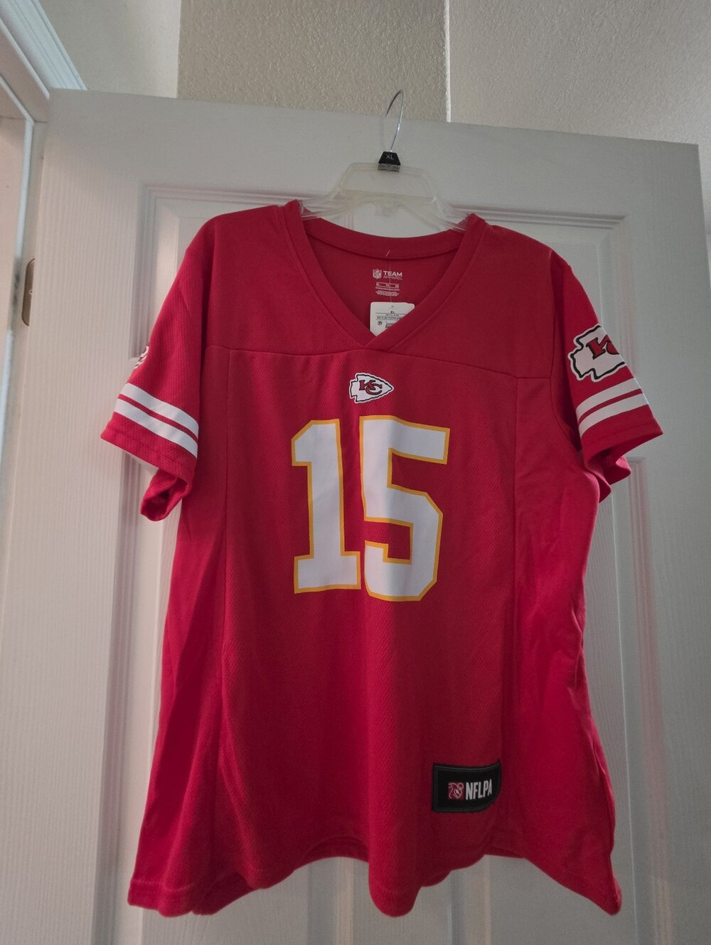 Team Apparel Kansas City Red Football Jersey with White & Gold Accents